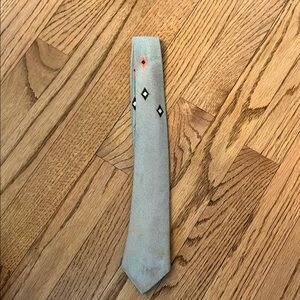 Stylish Gray and Orange Men's Tie